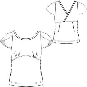 Fashion sewing patterns for LADIES T-Shirts Tulip T-Shirt 791